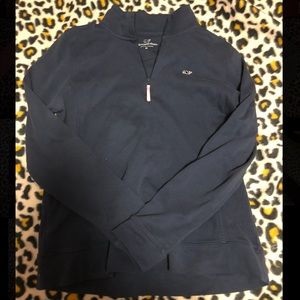 Classic Women’s Vineyard Vines Quarter Zip Pullover - MEDIUM